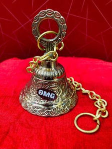 HANGING BELL/NAKASHI GHANTA Brass All Purpose Chowki  (Yellow, Pack of 1)