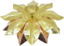 Real Craft Handcrafted Lotus Style Diya in Brass and Copper - Home Decor Brass Table Diya  (Height: 2 inch)