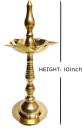 NAVYAKSH Brass (Pack of 5) Table Diya  (Height: 10 inch)