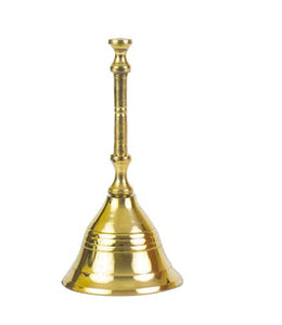 KAM Home Traditional Brass Bell/Ghanti for Pooja/Worship for Temple Home inch Plain (2 Number)