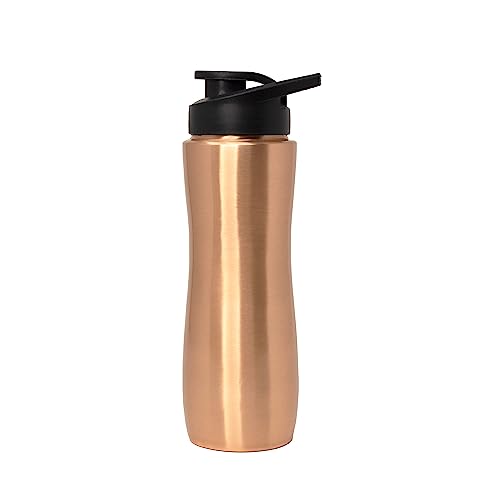 Rock Tawa Copper, Copper Water Bottle with Sipper-950 Ml