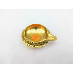Premium Quality Brass Kuber Diya for Daily Pooja, Navratri Pooja, Diwali Puja (Small)