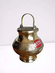 Brass Kamandalu for Temple/Pavitra Gangajal Kamandal lota Pack of-1
