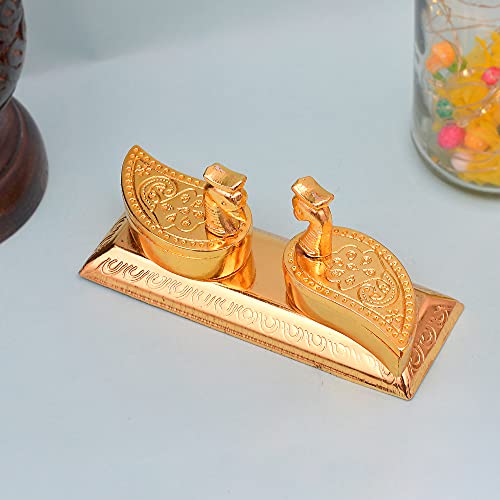 Great Art Golden Metal Kumkum Holder/Kumkum Box for Gifting, Pooja, Thali, Mandir, Home, Temple, Gifting (Duck Kumkum Box)