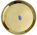 SMW Pure Brass Thali, Diameter 25cm. Weight 215gm-230 gm