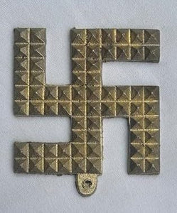 ARUM HANDICRAFT Plus Value | Vastu Brass (Swastik) Helix 2 Pyramid Layer - SWASTIK