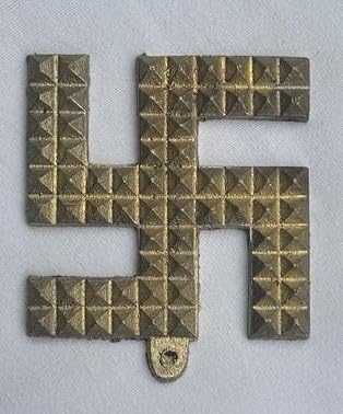 ARUM HANDICRAFT Plus Value | Vastu Brass (Swastik) Helix 2 Pyramid Layer - SWASTIK