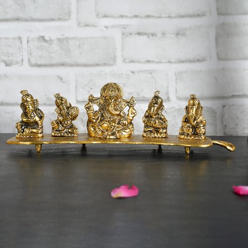 Yalambar Metal Statue,Krishna,Ganesh ji,ram Darbar,Murti Playing Flute for Temple Pooja,Decor Your Home,Office & Gift Your Relatives,Showpiece Figurines,Religious Idol,Gift Article-4