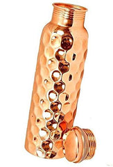 Aditya Shopping Pure Copper Luxury Daimond Bottle with Ayurvedic Benefits Yoga Bottle (Pack of 2)