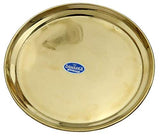 SMW Pure Brass Thali, Diameter 25cm. Weight 215gm-230 gm