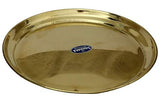 SMW Pure Brass Thali, Diameter 25cm. Weight 215gm-230 gm