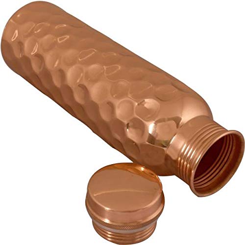 Aditya Shopping Pure Copper Luxury Daimond Bottle with Ayurvedic Benefits Yoga Bottle (Pack of 2)