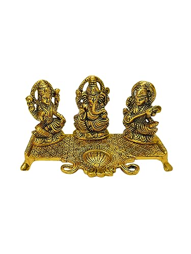 Laxmi Ganesh Sarasati with Diya