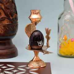 Brass Shiva Ling Lingam Shivling Statue for Hindu Puja