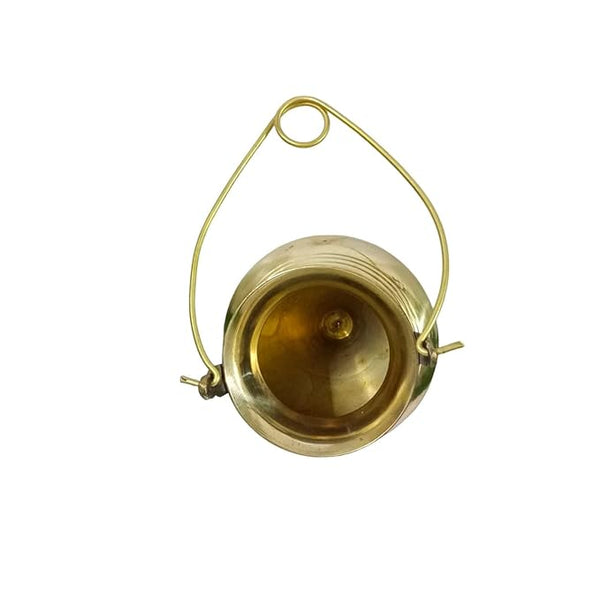 Brass Heavy Dhara patra shivling jal Abhishek lota with Hanger 700 ml for Temple,Home Office Worship