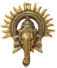 RSN Chakra Ganesh Wall Decoration, Metal Wall Sculpture, Modern Metal Wall Decor, Wall Art for Bedroom, Wall Hanging & Decorative Mounted Art Sculpture For Living Room