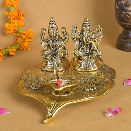 Great Art Metal Statue,Krishna,Ganesh ji,ram Darbar,Murti Playing Flute for Temple Pooja,Decor Your Home,Office & Gift Your Relatives,Showpiece Figurines,Religious Idol,Gift Article-3