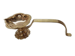 Vrinda Metal Art Brass Diya for Pooja, Oil lamp Diya for Daily Pooja/Diwali Pooja Traditional Brass Diya for Puja , Diya for Home mandir, Brass Diya for Pooja