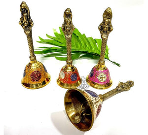 DSH Brass Decorative Bell for Home Mandir Temple Living Room Decoration Pooja Decorative Items