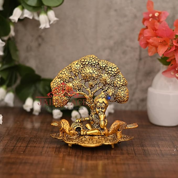 JAIPUR ACE God Idols in Brass Like Metal for Home Decor and Decorative Gift Gold (Bal Krishna)