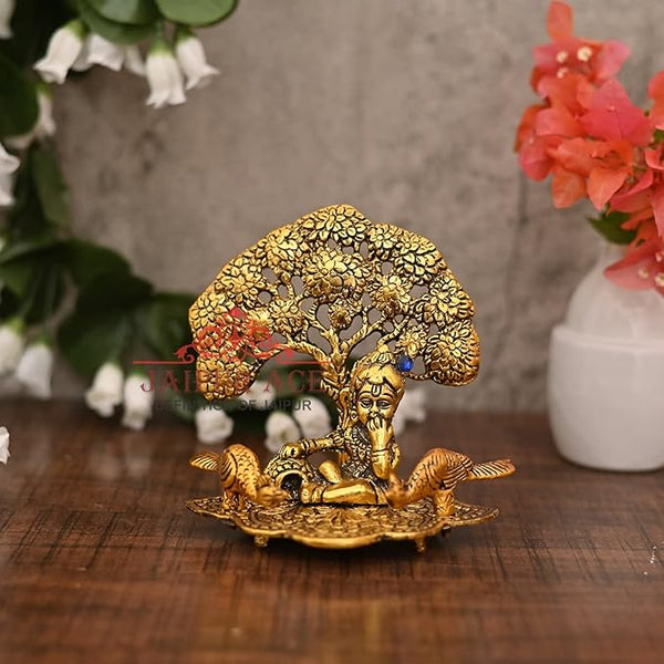 JAIPUR ACE God Idols in Brass Like Metal for Home Decor and Decorative Gift Gold (Bal Krishna)