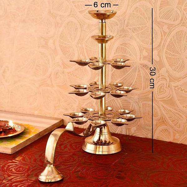 Brass 4 Step Aarti Brass Deep (12 Inches)