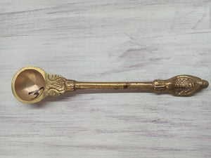Vrinda Metal Art Copper Achmani Spoon | Achmani Naag Spoon for Puja