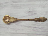 Vrinda Metal Art Copper Achmani Spoon | Achmani Naag Spoon for Puja