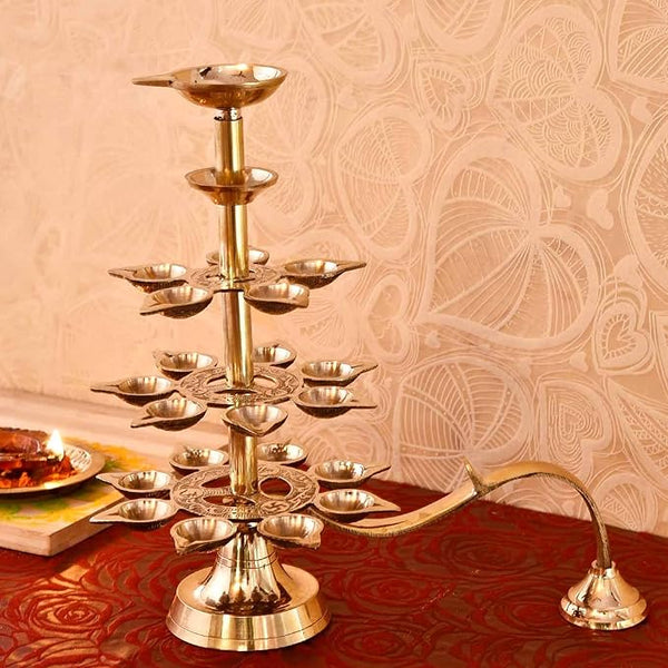 Brass 4 Step Aarti Brass Deep (12 Inches)
