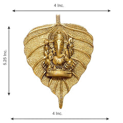 Kwizy Home Decorative Ganesh Metal Wall Hanging - Standard, Multicolour