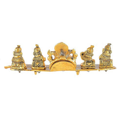 Yalambar Metal Statue,Krishna,Ganesh ji,ram Darbar,Murti Playing Flute for Temple Pooja,Decor Your Home,Office & Gift Your Relatives,Showpiece Figurines,Religious Idol,Gift Article-4