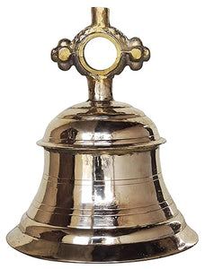 Brass Temple Hanging Bell,Ghanta (10 Kg) with Brass Finish