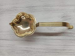 Vrinda Metal Art Brass Diya for Pooja, Oil lamp Diya for Daily Pooja/Diwali Pooja Traditional Brass Diya for Puja , Diya for Home mandir, Brass Diya for Pooja
