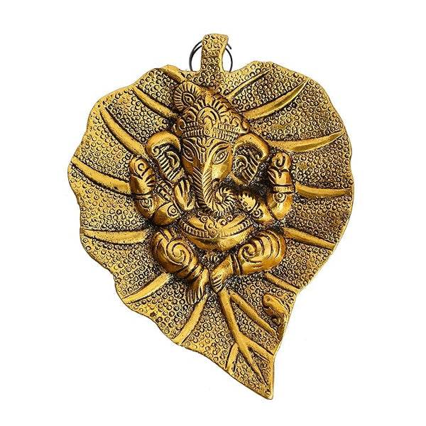 Kwizy Home Decorative Ganesh Metal Wall Hanging - Standard, Multicolour