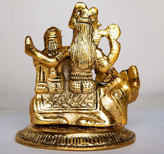WC_Shiv Parivaar Statue Figurines Home Decor/The Triadic Heart of Shiva Pariwar with Nandi/Meet My Hindu Gods/Mini Hindu Statues/Statue Shiva/Shiva Lingam/Lord Shiva Car Sculpture Décor(Shiv Pariwar)