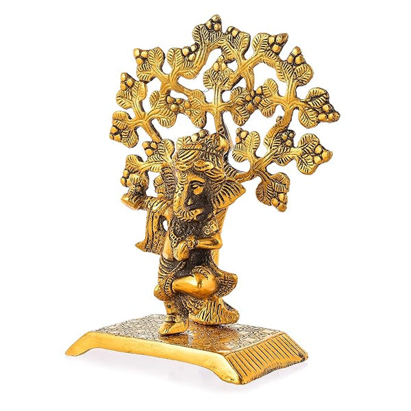Yalambar Brass Ganapathi showpieces Idols and Figurines - Ideal for Diwali and navarathri Festival Pooja Room Decoration Gifts