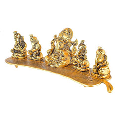 Yalambar Metal Statue,Krishna,Ganesh ji,ram Darbar,Murti Playing Flute for Temple Pooja,Decor Your Home,Office & Gift Your Relatives,Showpiece Figurines,Religious Idol,Gift Article-4