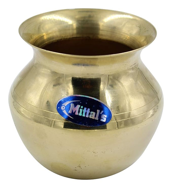 Brass Kalasa Sembu (5 cm x 5 cm x 5 cm, Gold)
