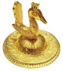 Piepot Akshaya kubera Lakshmi Pot toughened Glass Pooja Articles-Gold Plated Green Coloured Kubera Pot (GREEN Kubera pot)