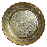 Garvi Gurjari (A Gujarat Govt Enterprise) Metal Crafted Thali (Flower Design)