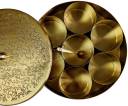 Dsh Glass Grocery Container - 100 ml  (Pack of 9, Gold)