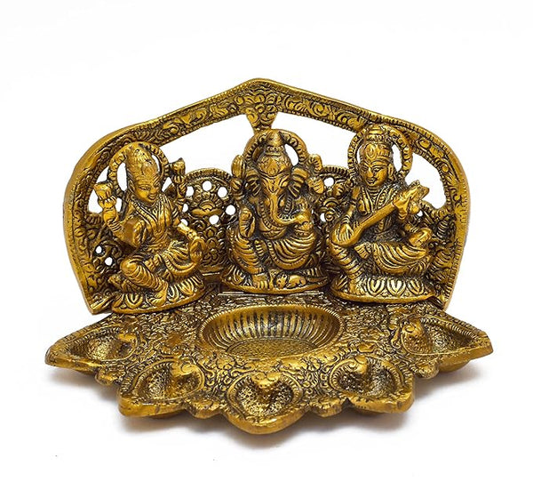 Click to open expanded view      Nirmal Handicraft Laxmi Ganesh Saraswati Idol and Toran Free - Lakshmi Ganesh Murti Diwali Home Decoration Items Lakshmi Ganesh for Diwali puja Laxmi Ganesha Murti and Bandarwal (Toran) Free