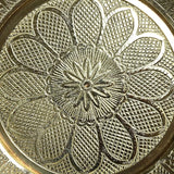 Garvi Gurjari (A Gujarat Govt Enterprise) Metal Crafted Thali (Flower Design)