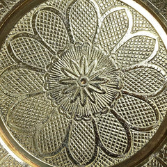 Garvi Gurjari (A Gujarat Govt Enterprise) Metal Crafted Thali (Flower Design)