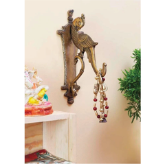 Brass Parrot Bracket Bird Wall hook Brass Brass Decorative Hook