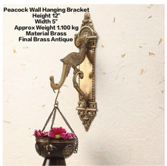 Brass Parrot Bracket Bird Wall hook Brass Brass Decorative Hook