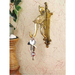 Brass Parrot Bracket Bird Wall hook Brass Brass Decorative Hook