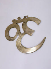 Exotic India 7" Om (AUM) Wall Hanging in Brass