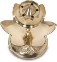 Brass Globe Brass Incense Holder  (Gold)