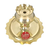 Polished Round Brass Agardan Incense Holder, For PUJA/GIFTING